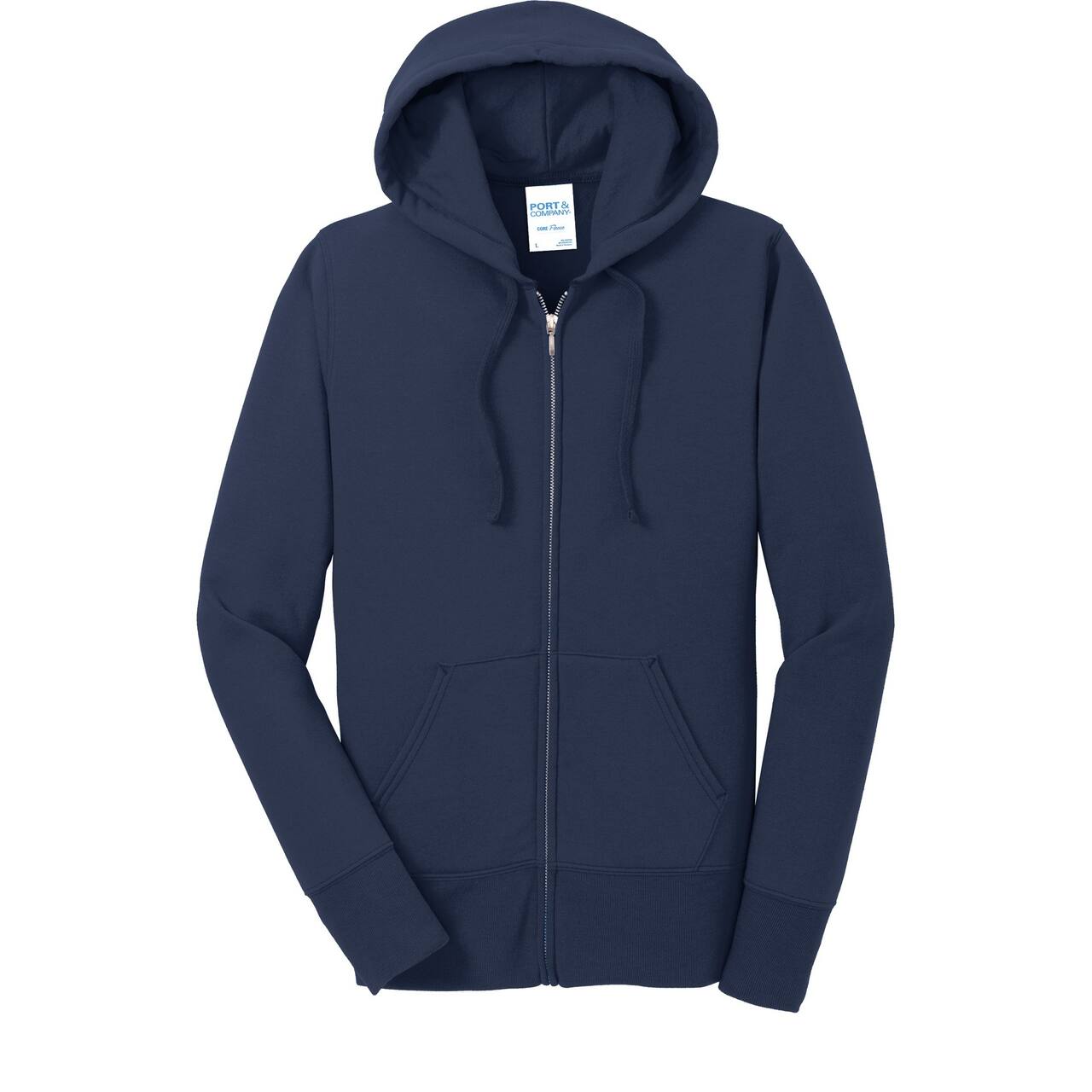 Port & Company® Ladies Core Fleece Full-Zip Hooded Sweatshirt
